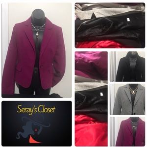 gently worn Express plum wool blazer